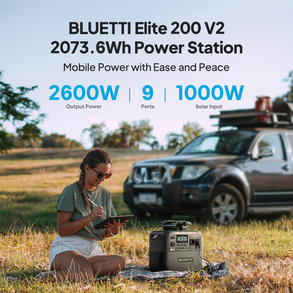 BLUETI Elite 200 V2 2600W, Stazione di alimentazione portatile + Charger 1 2/7