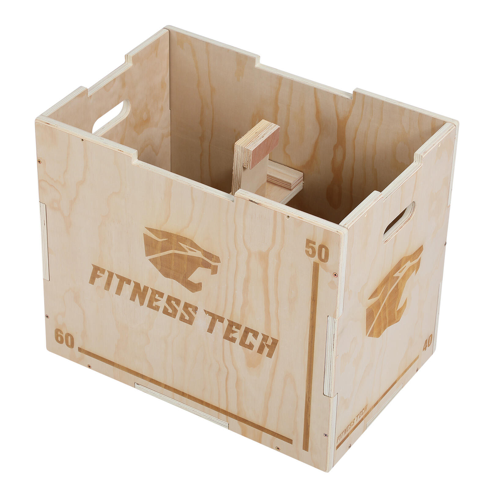 Caisse Pliométrique Bois Box Jump 40×50×60cm Fitness Tech 3/7