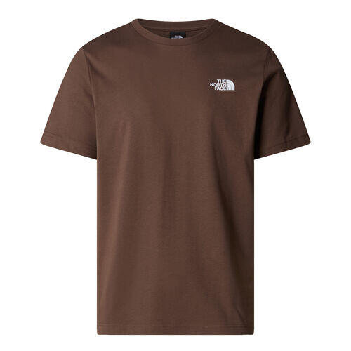 The North Face T-shirt Casual Uomo - Cotone, Taglio Moderno, Marrone 3/4