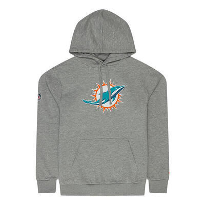 New Era Herren Hoodie NFL Miami Dolphins Logo grau