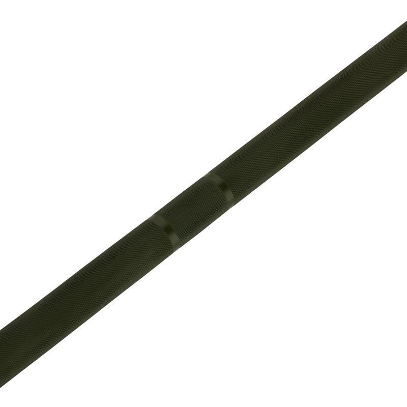 Barre Olympique Verte 220cm x 50mm, 8 Roulements Fitness Tech