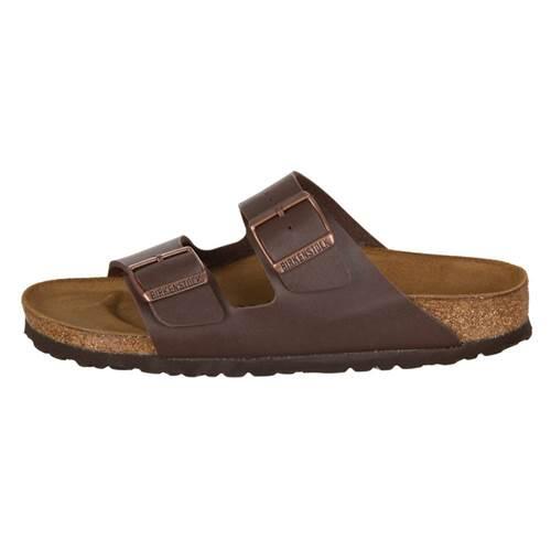 Klapki damskie Birkenstock Arizona Dunkelbraun Birkoflor