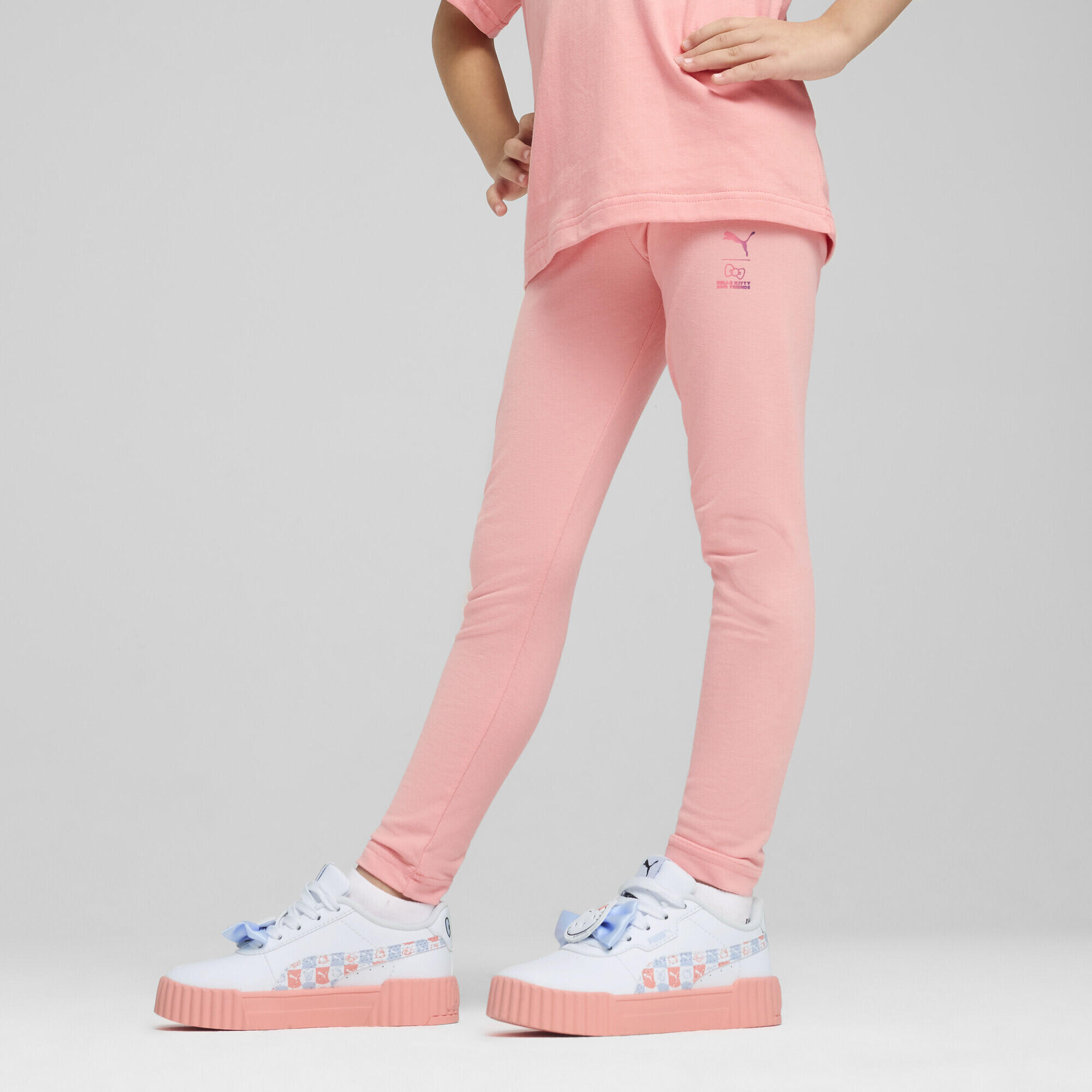 Leggings a vita alta PUMA x HELLO KITTY AND FRIENDS per bambina PUMA Pink Fruit 2/7