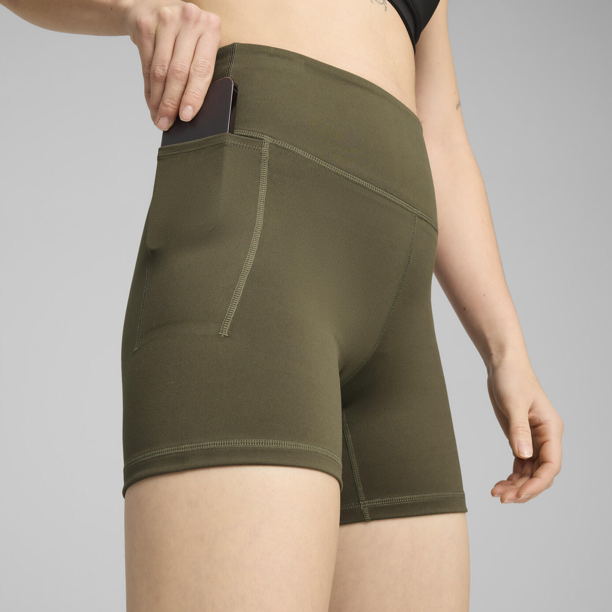 PUMA x HYROX CLOUDSPUN korte legging voor dames, 8 cm PUMA Loden Green 3/7