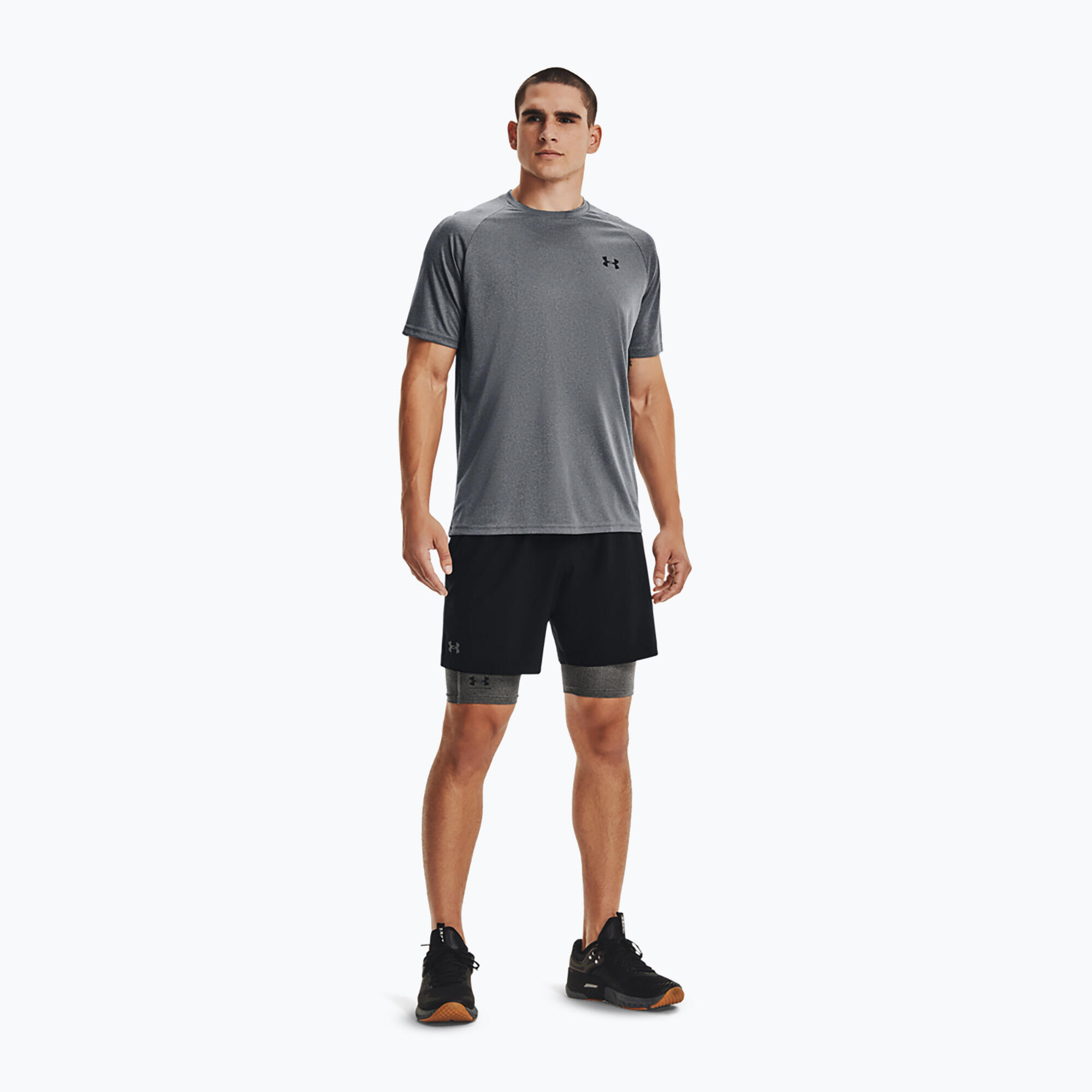 Under Armour HeatGear Compression Shorts Grau Mann 2/6
