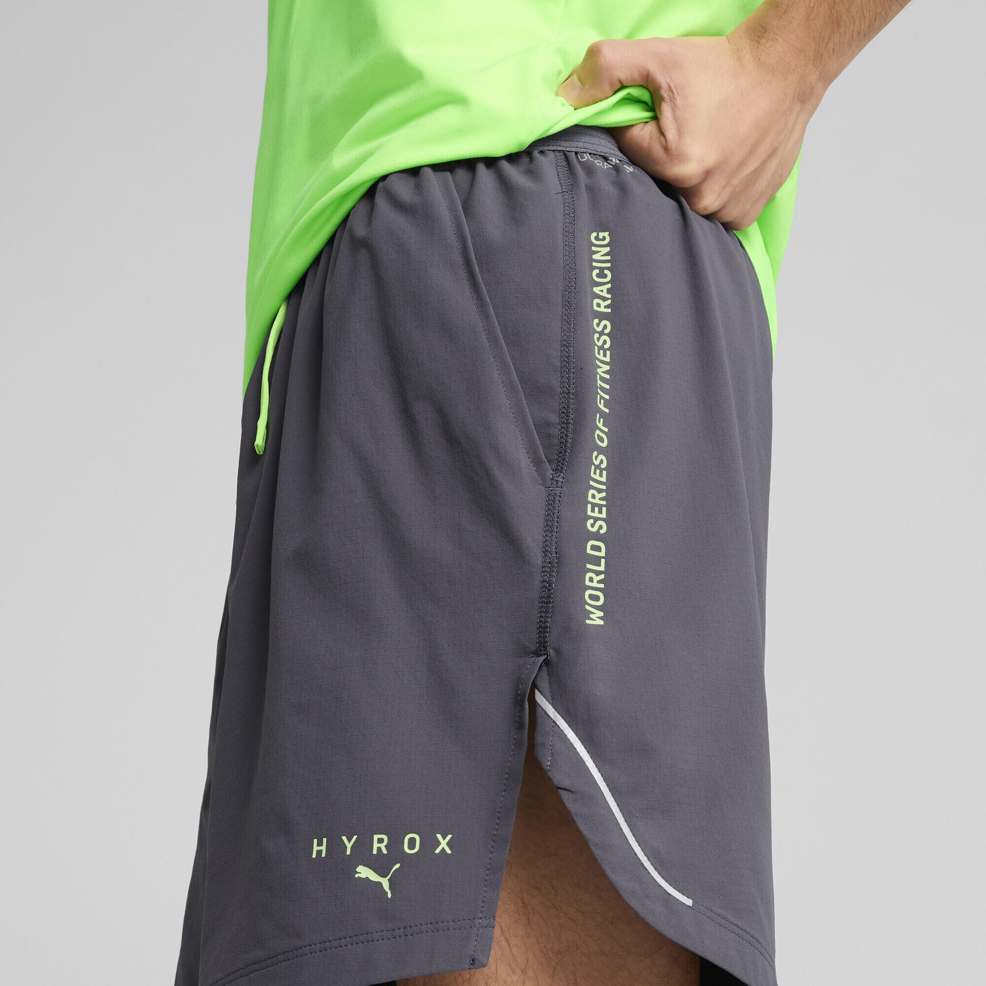 PUMA x HYROX ULTRAWEAVE short voor heren, 15 cm PUMA Galactic Gray 3/7