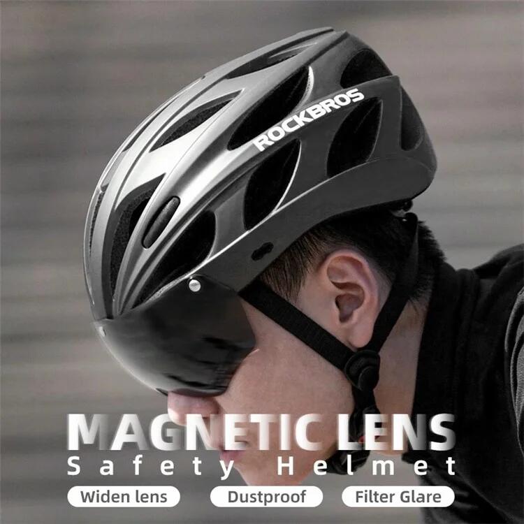 Casco de bicicleta con absorción de impactos EPS y visera de gafas 5/5