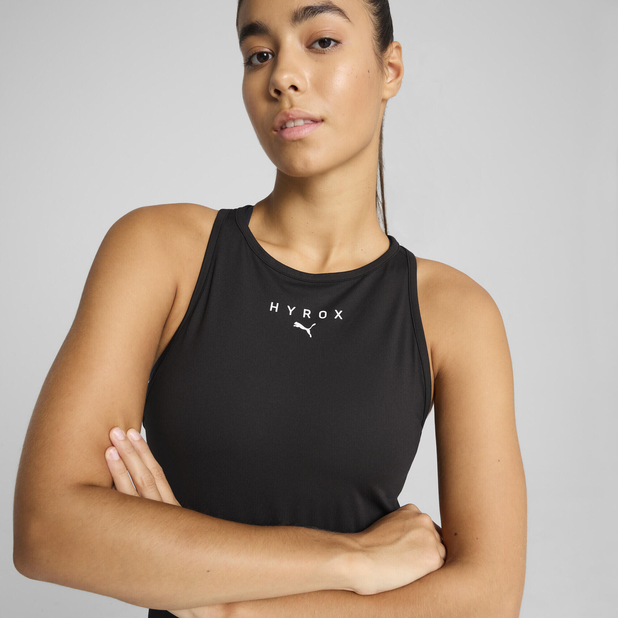 Top PUMA x HYROX CLOUDSPUN da donna PUMA Black 3/7