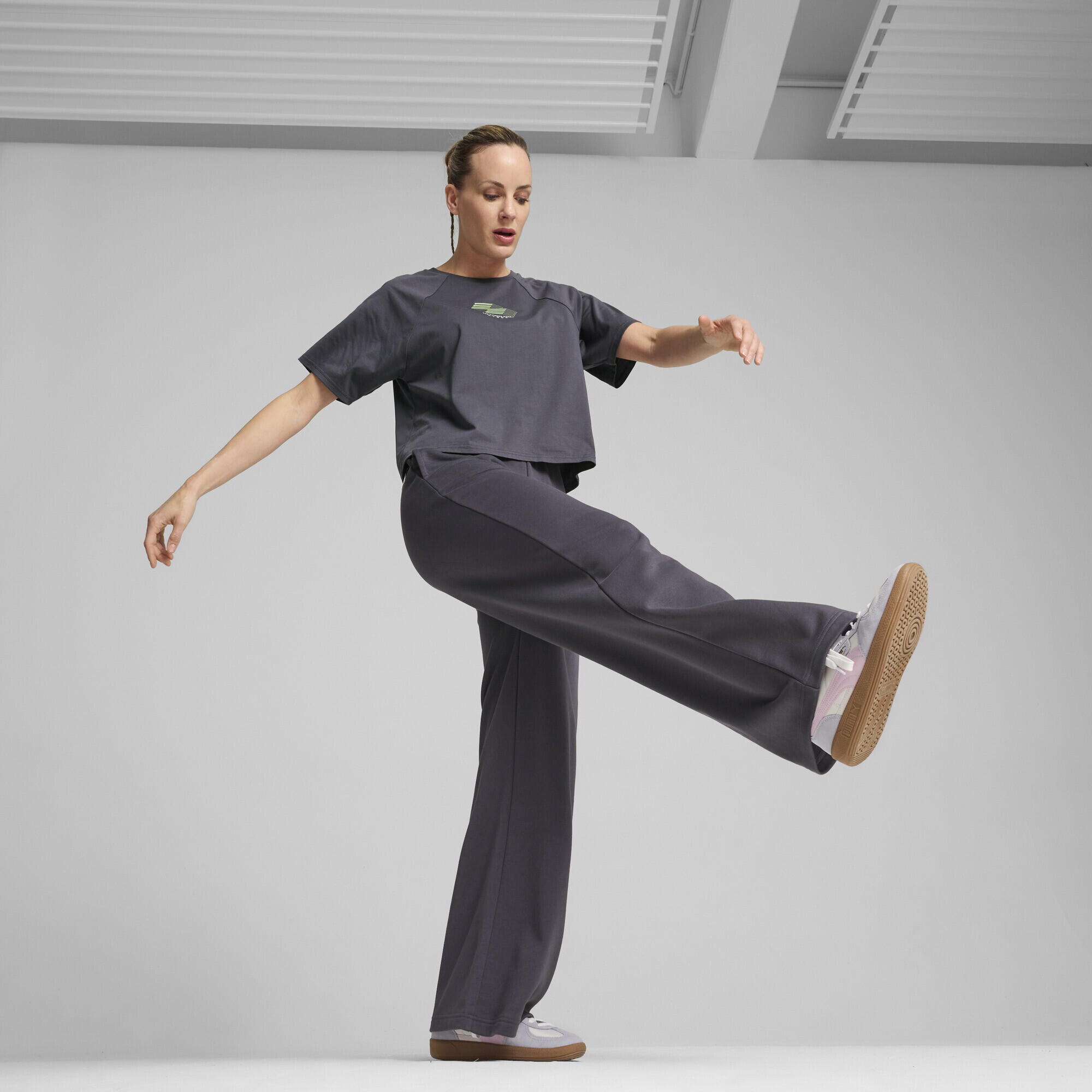 Pantaloni da tuta PUMA x HYROX da donna PUMA Galactic Gray 4/7