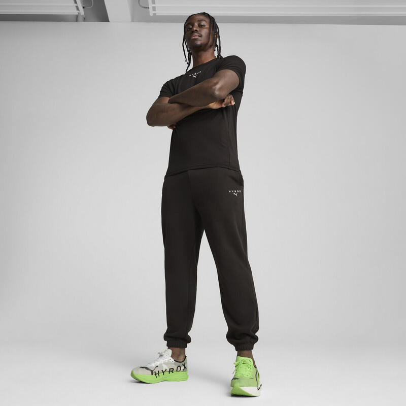 Pantalon bărbați fleece Hyrox gri deschis PUMA
