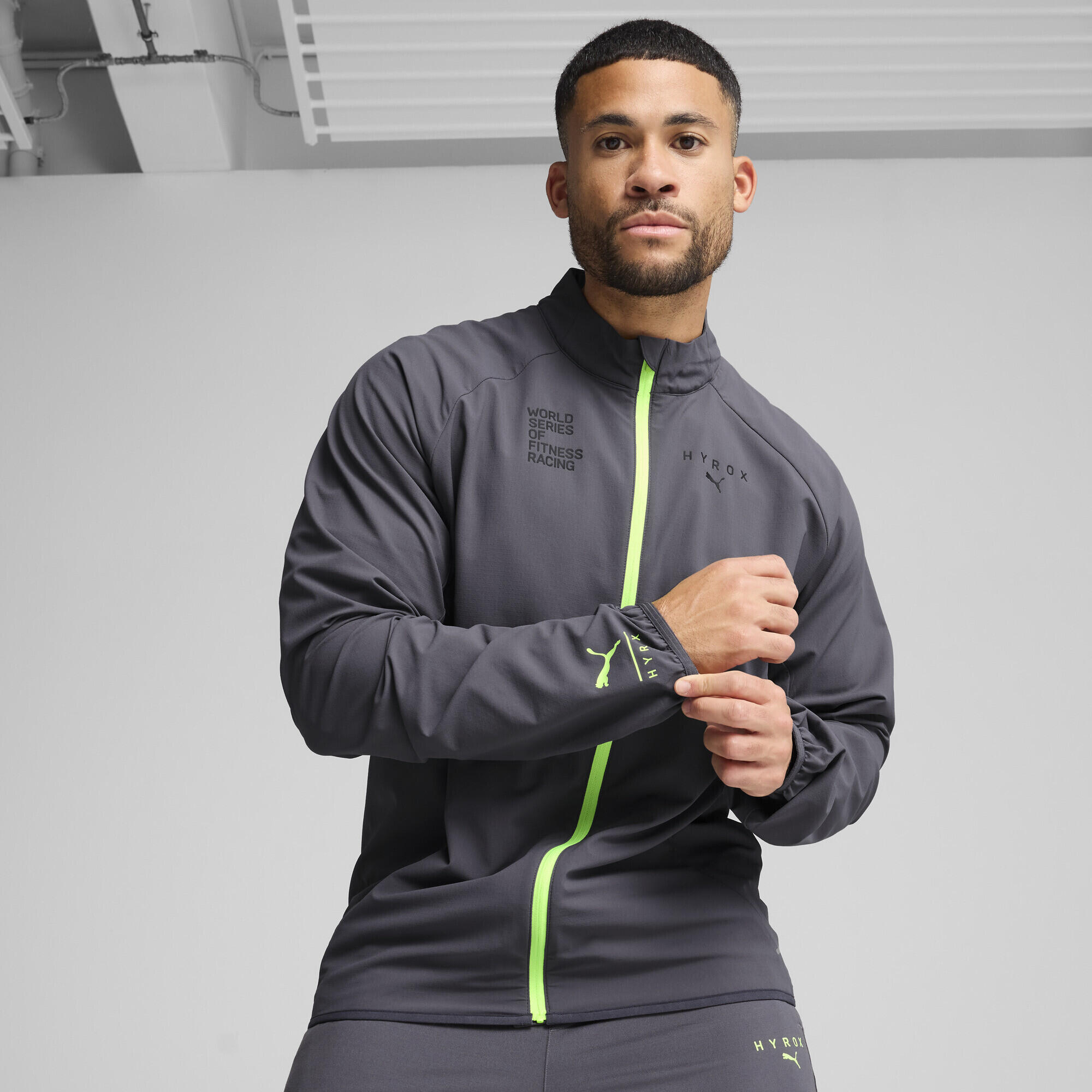 PUMA x HYROX ULTRAWEAVE jack voor heren PUMA Galactic Gray 2/7