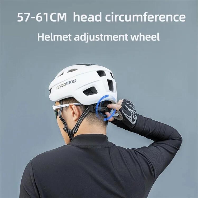 Casco da bici traspirante con protezione per la testa (design opaco) - Grigio 4/7