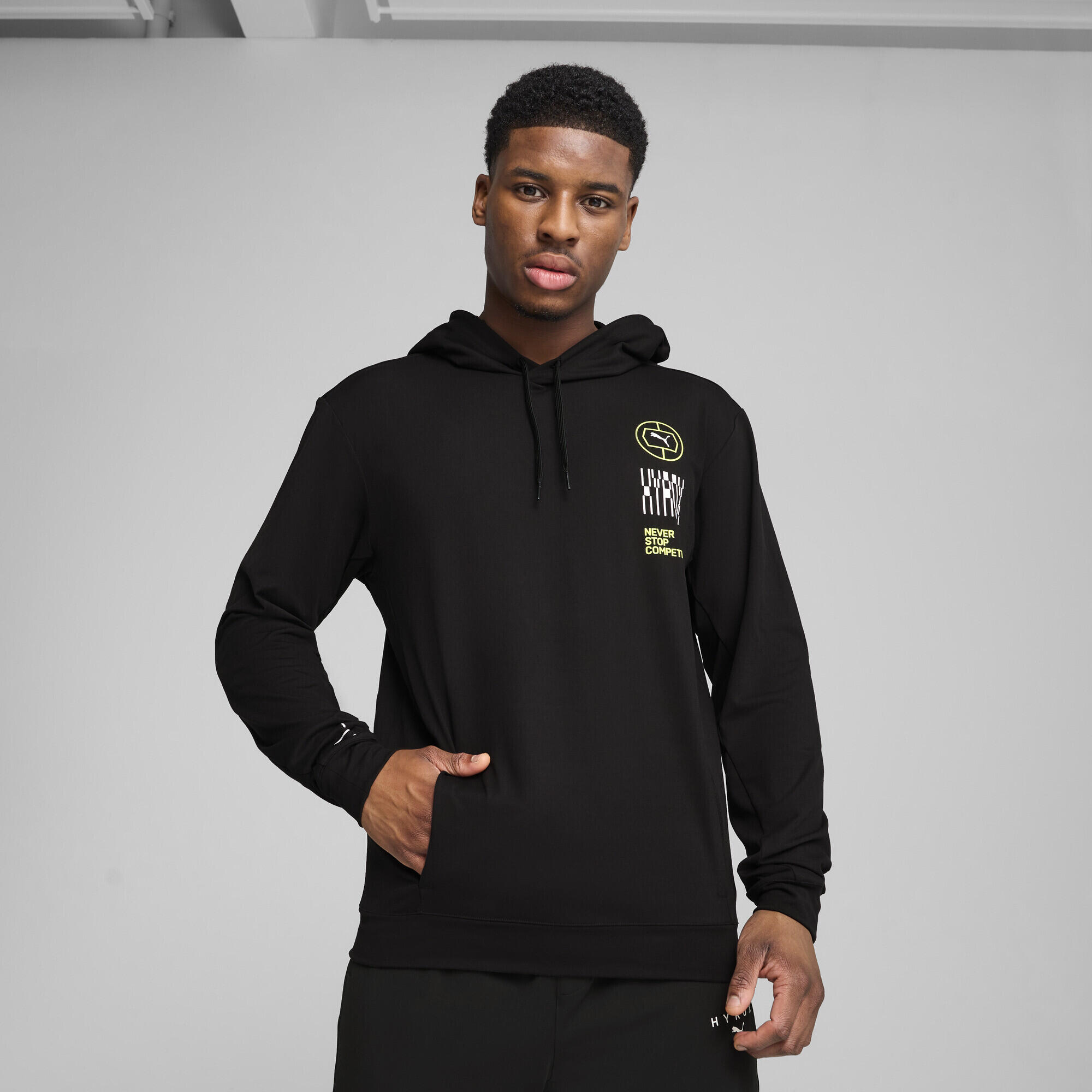 Sudadera con capucha PUMA x HYROX CLOUDSPUN Hombre PUMA Black 2/7