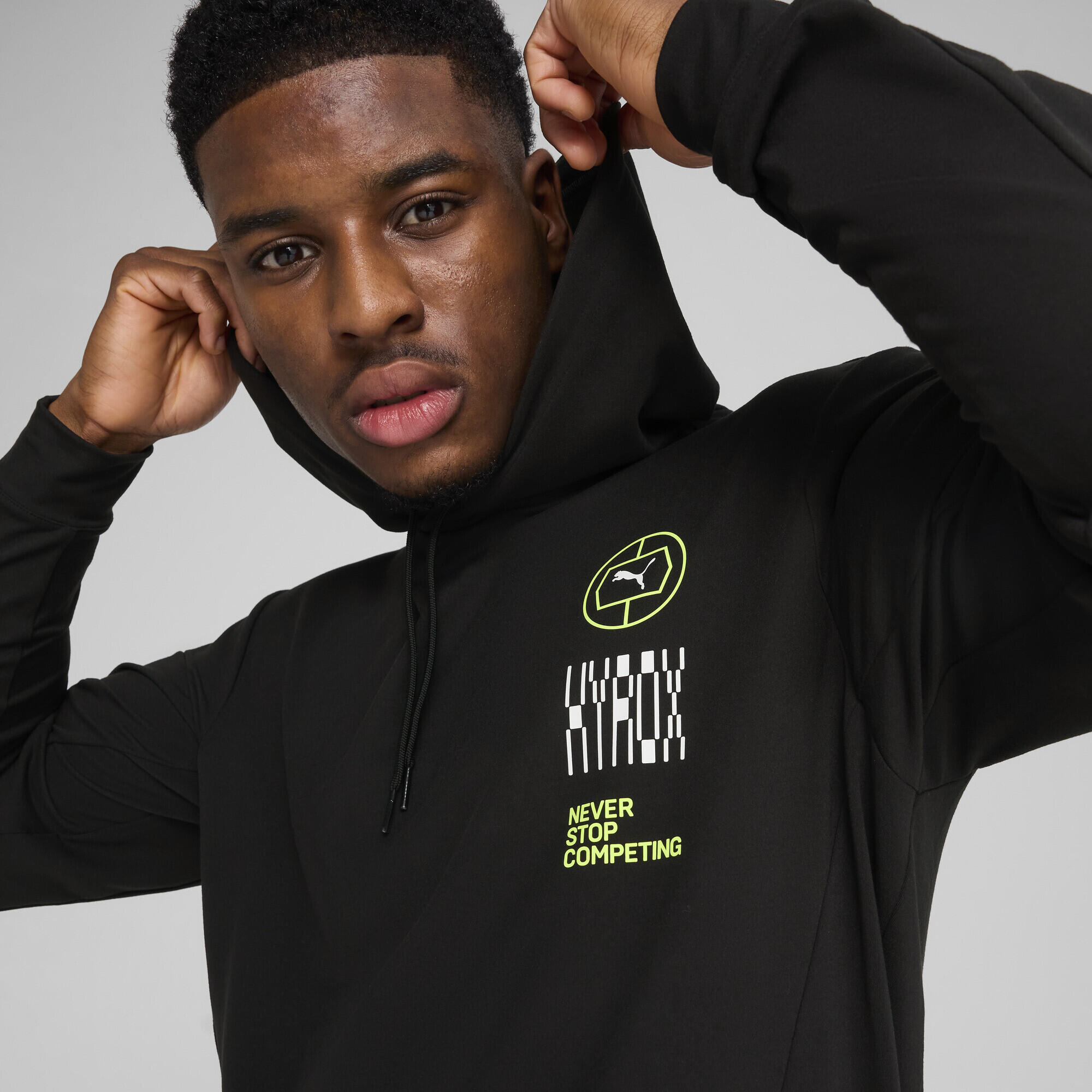 Sudadera con capucha PUMA x HYROX CLOUDSPUN Hombre PUMA Black 3/7