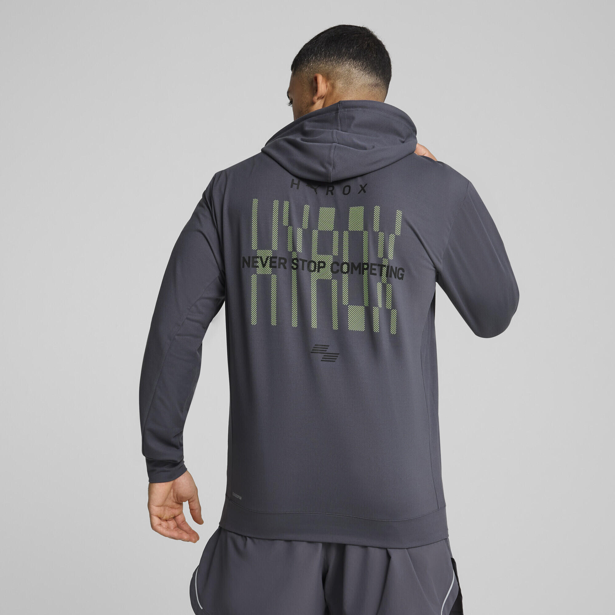 Felpa con cappuccio PUMA x HYROX CLOUDSPUN da uomo PUMA Galactic Gray 5/7