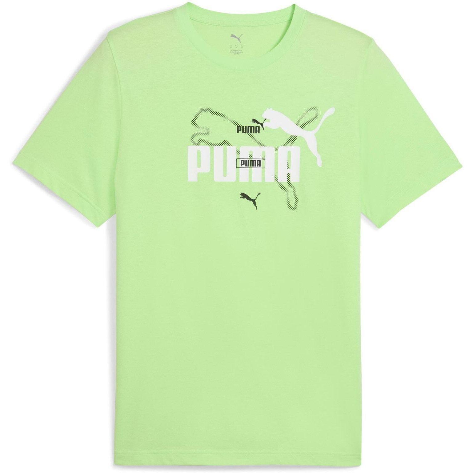 T-shirt Puma Ess Logo Lab Summer Tee, Vert, Hommes 4/5