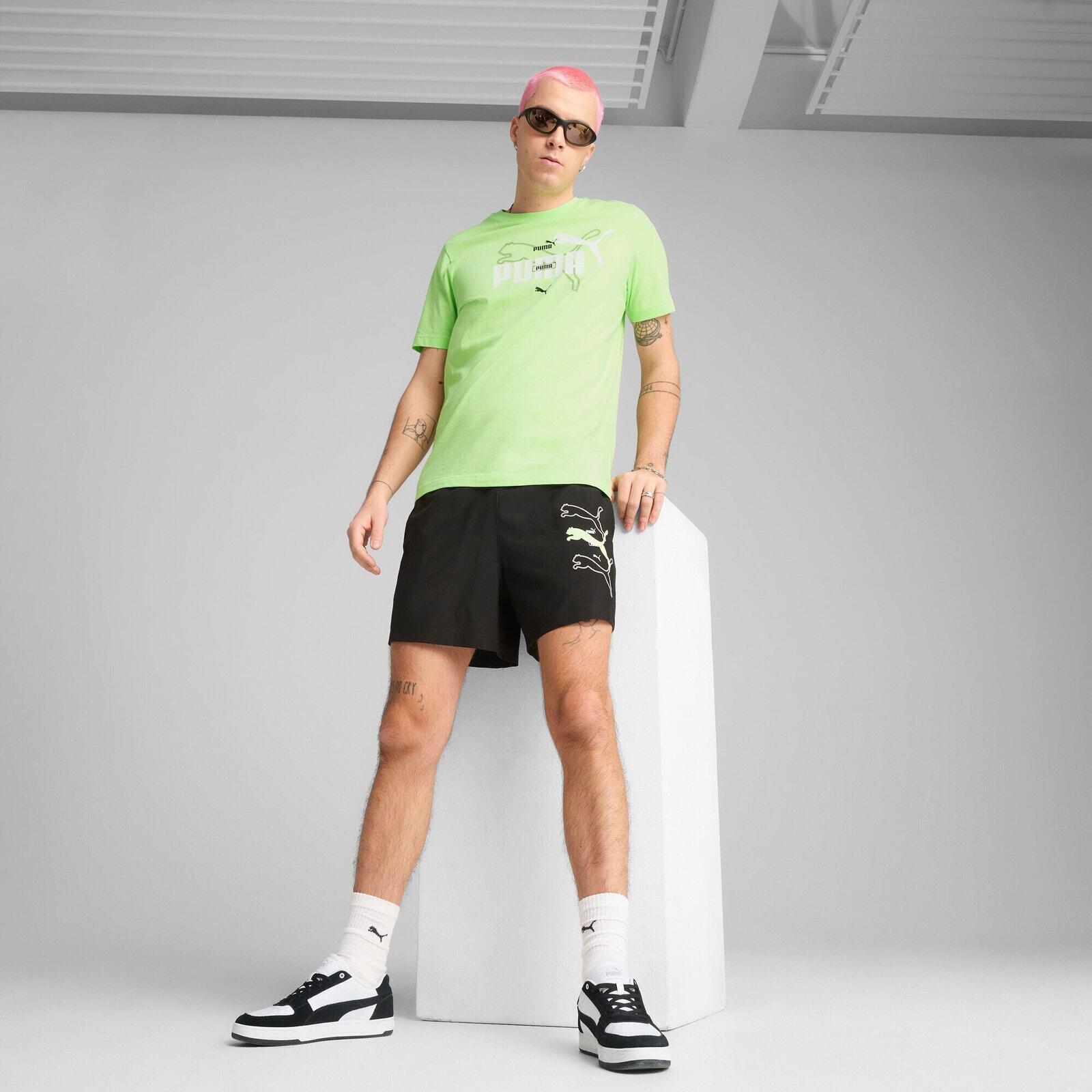 T-shirt Puma Ess Logo Lab Summer Tee, Vert, Hommes 3/5