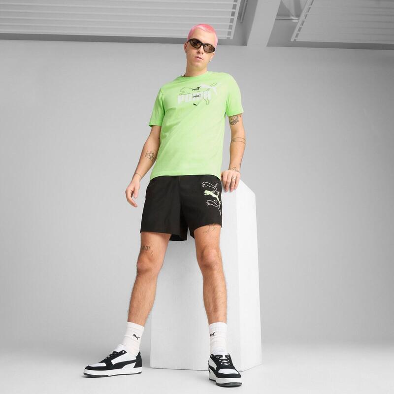 Tricou barbati Puma Ess Logo Lab Summer Tee, Verde