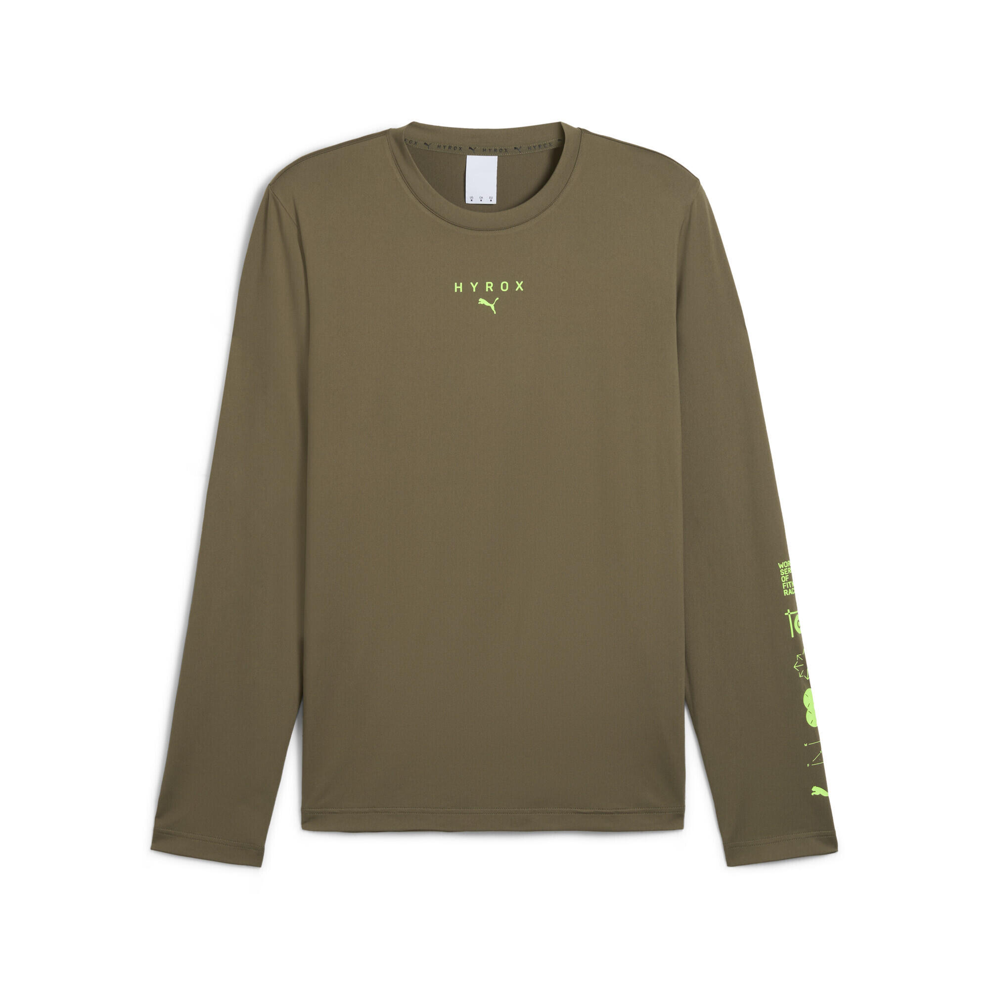 Męska koszulka z długim rękawem PUMA x HYROX CLOUDSPUN PUMA Loden Green