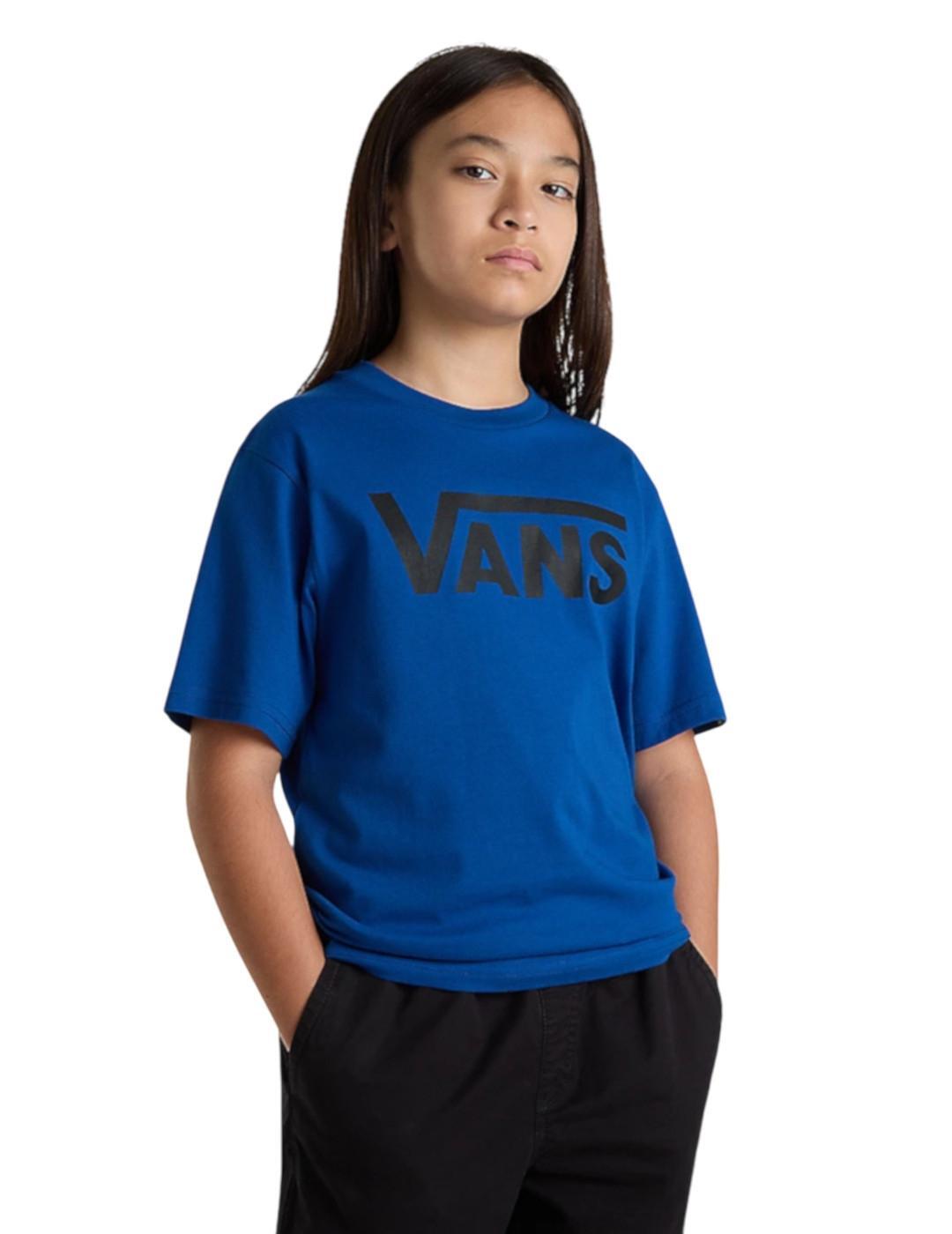 T-shirt pour enfant Vans Classic Bleu 3/5