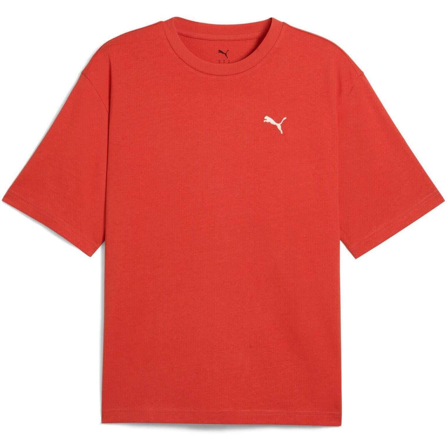 T-shirt Puma Wardrobe Ess Boxy Tee, Rouge, Hommes 4/5