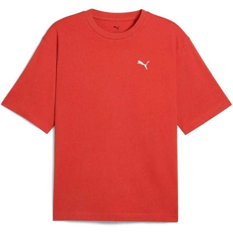 Tricou barbati Puma Wardrobe Ess Boxy Tee, Rosu