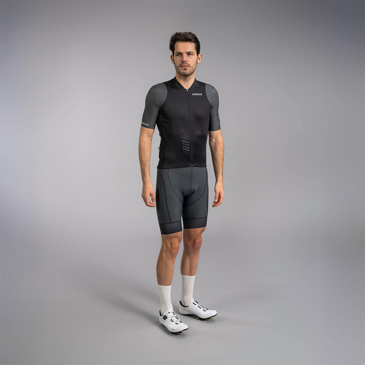 Maillot Ciclismo Manga Corta Hombre - Icon Black/Anthracite 6/7