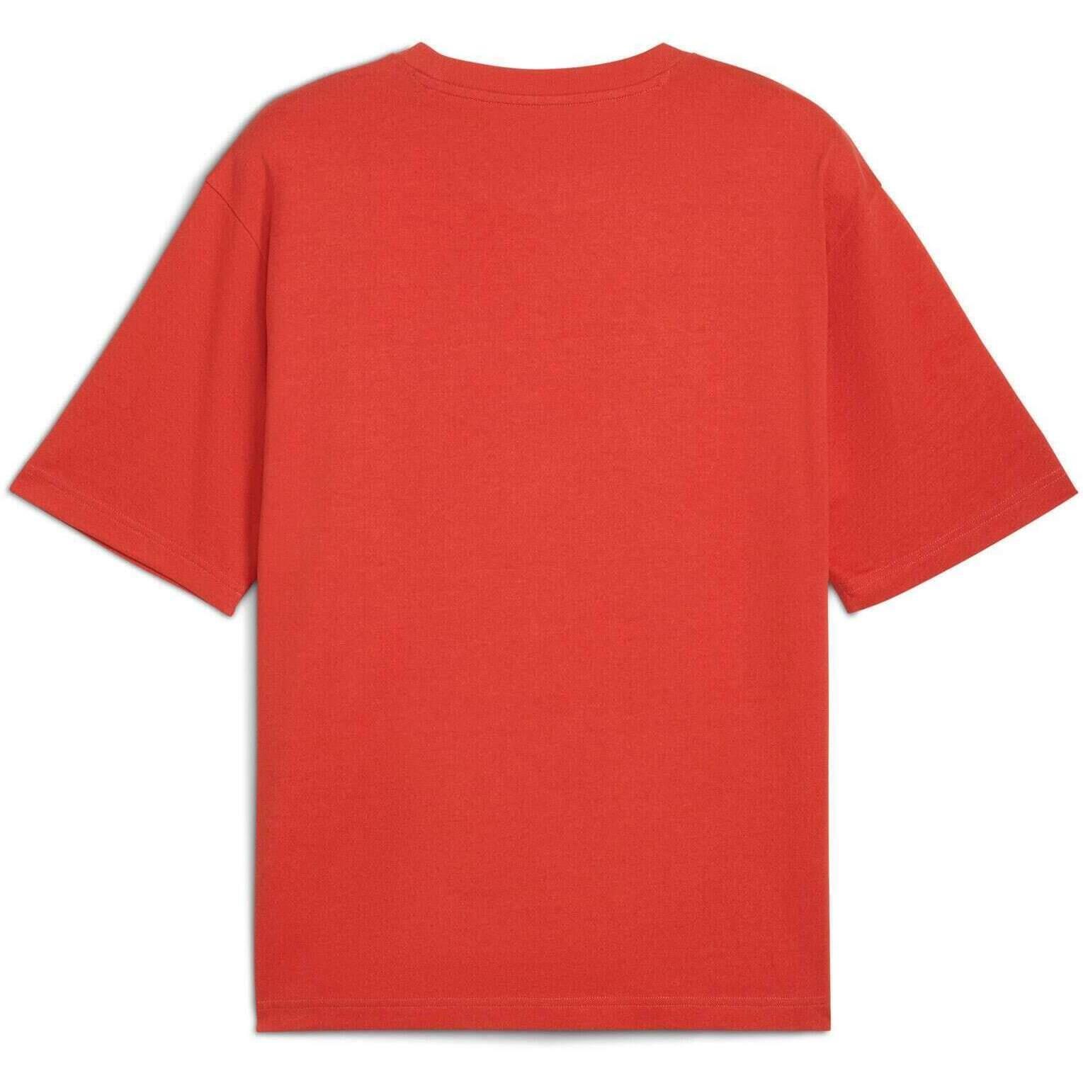 T-shirt Puma Wardrobe Ess Boxy Tee, Rouge, Hommes 5/5