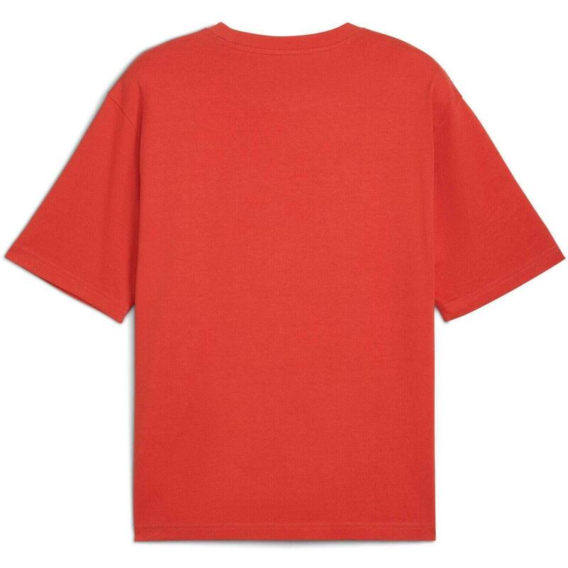 Tricou barbati Puma Wardrobe Ess Boxy Tee, Rosu