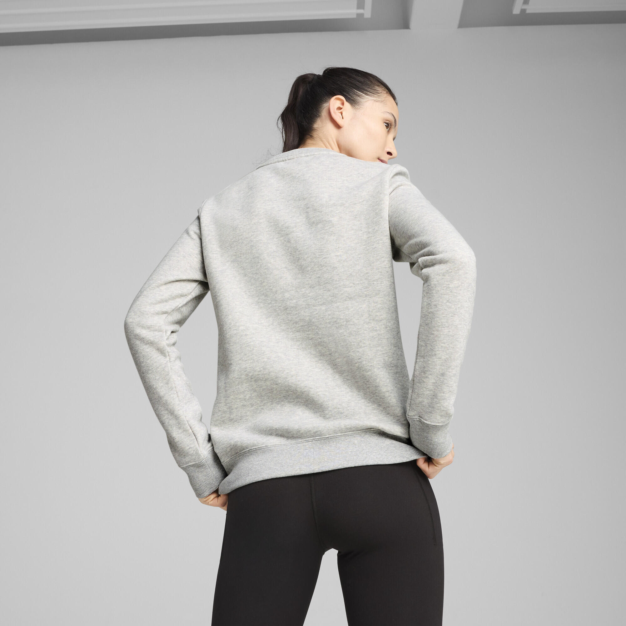 Maglia girocollo PUMA x HYROX da donna PUMA Light Gray Heather 5/7