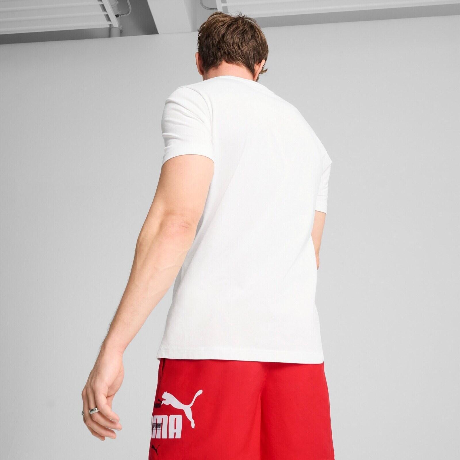 T-shirt Puma Ess Logo Lab Summer Tee, Blanc, Hommes 2/5