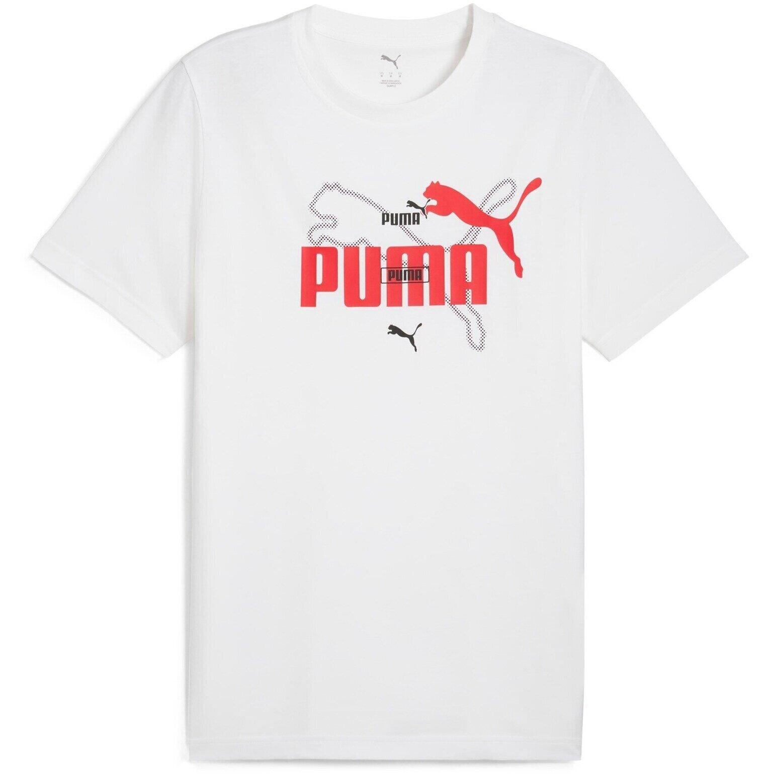T-shirt Puma Ess Logo Lab Summer Tee, Blanc, Hommes 4/5