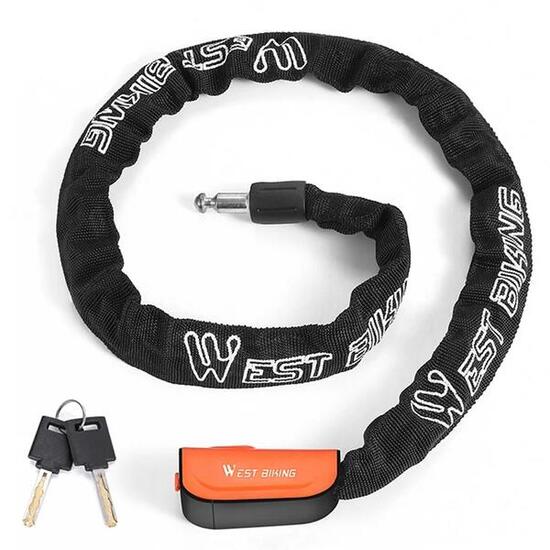 Catena antifurto per bicicletta - Arancione