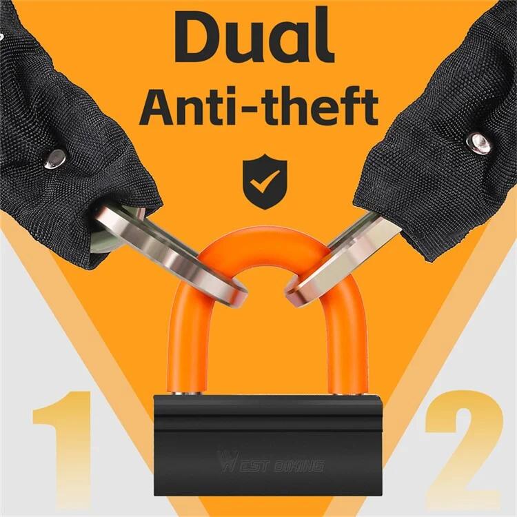 Zámek na kolo s řetězem U-lock 6/7