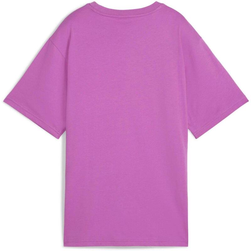 Tricou femei Puma Graphics Stacked No. 1 Logo Relaxed Tee, Mov