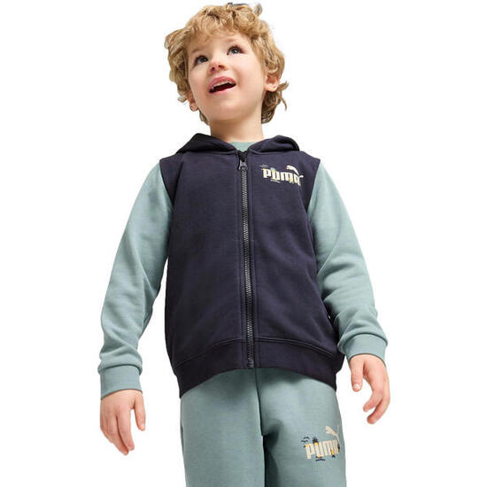 Cappuccio Puma Sandy Adventures Hoodie Full-zip Tr Ps Blu Bambini