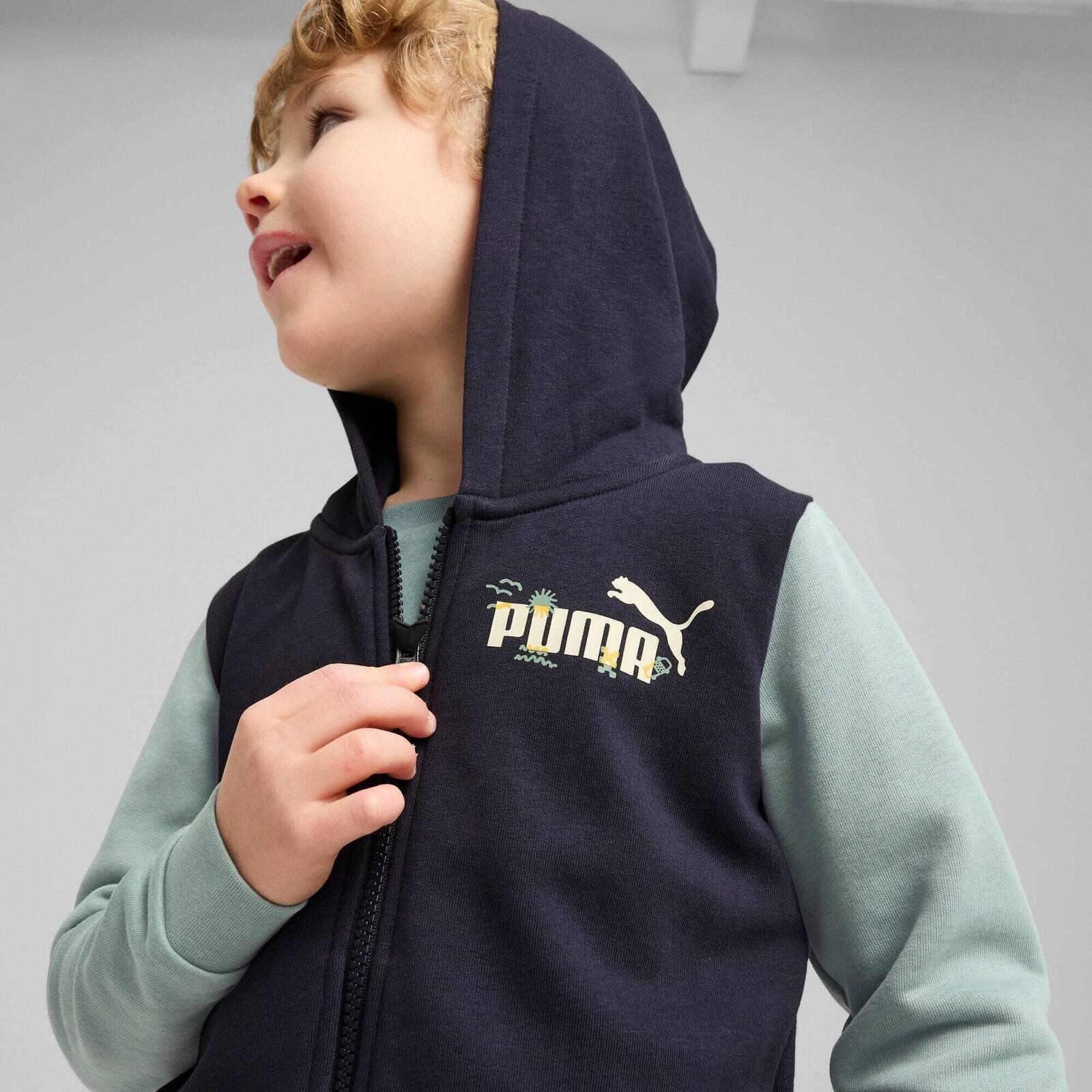 Cappuccio Puma Sandy Adventures Hoodie Full-zip Tr Ps, Blu, Bambini 4/5