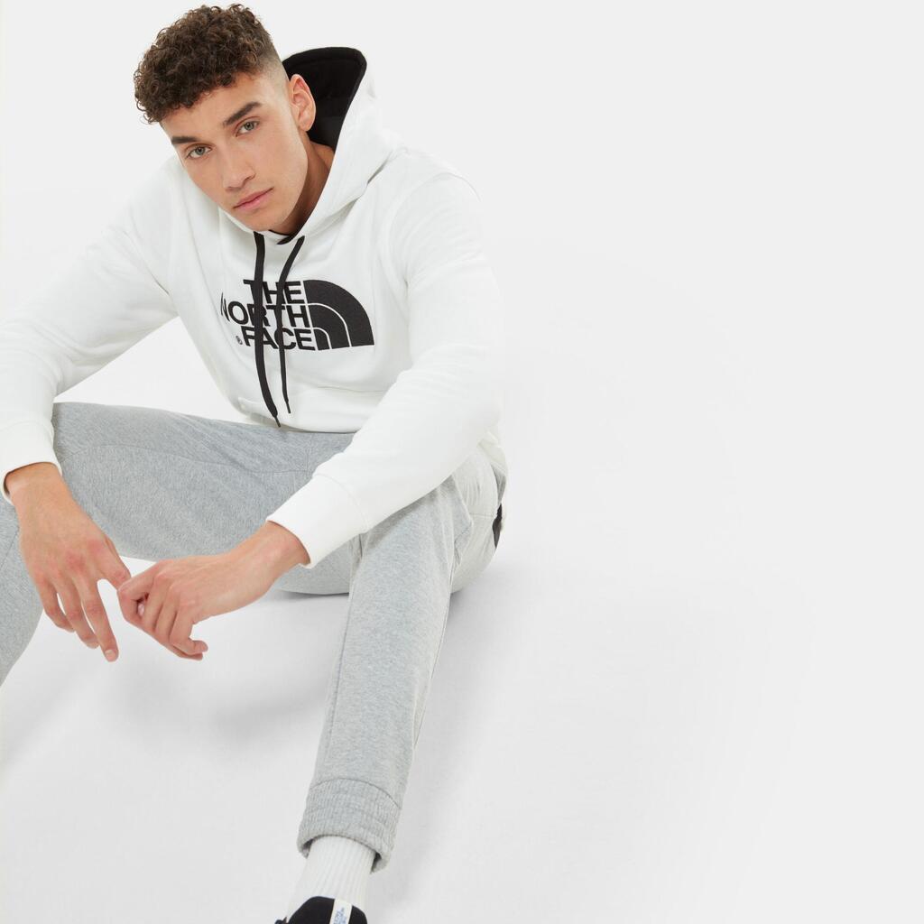 Drew peak pullover hoodie - eu men's hiking sweatshirt - tnf white/tnf black