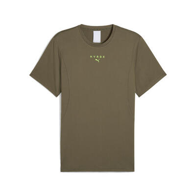 Puma x hyrox cloudspun t-shirt voor heren puma loden green