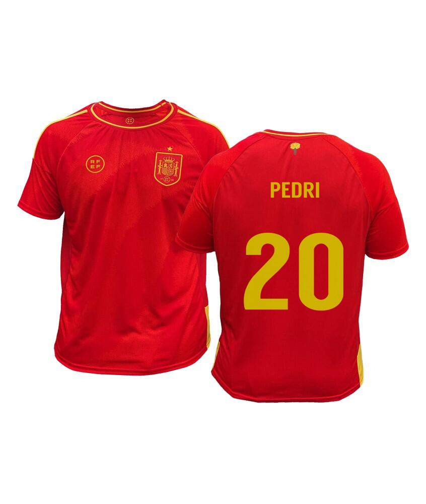 SPAIN Camiseta Fútbol España Eurocopa 2024 1ª Equipación Réplica Oficial Pedri