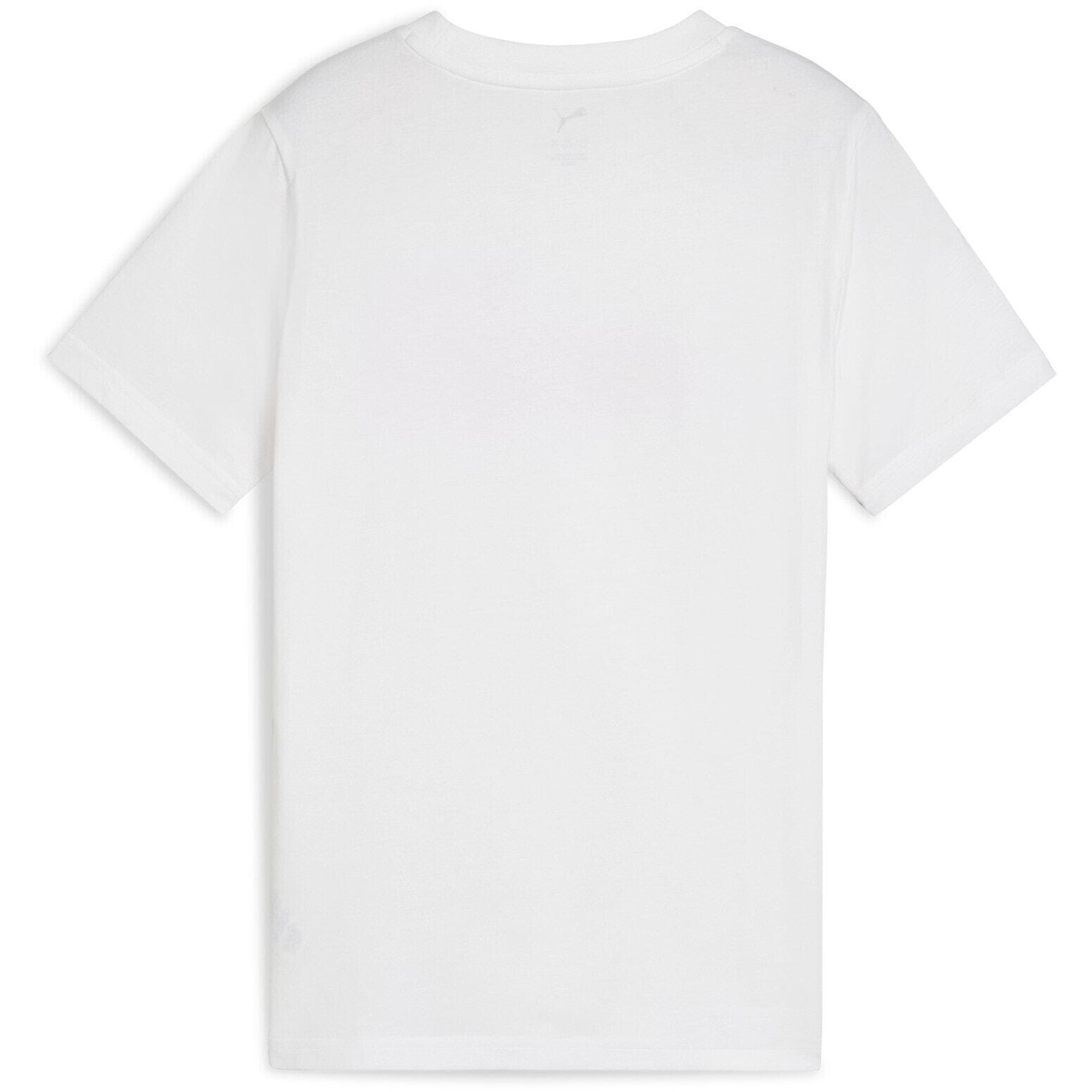 Maglietta Puma Ess Logo Lab Summer Tee B, Bianca, Bambini 5/5