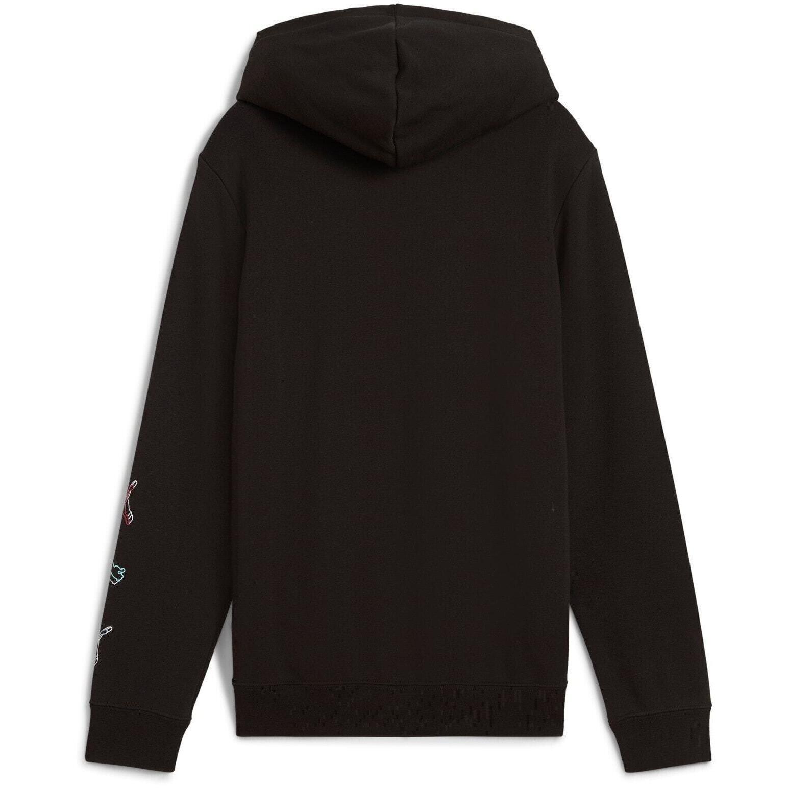 Cappuccio Puma Ess Logo Lab Execution Hoodie Tr B, Nero, Bambini 2/2
