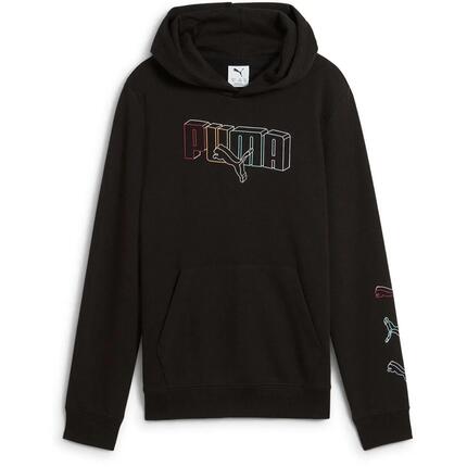 Capot Puma Ess Logo Lab Execution Hoodie Tr B, Noir, Enfants
