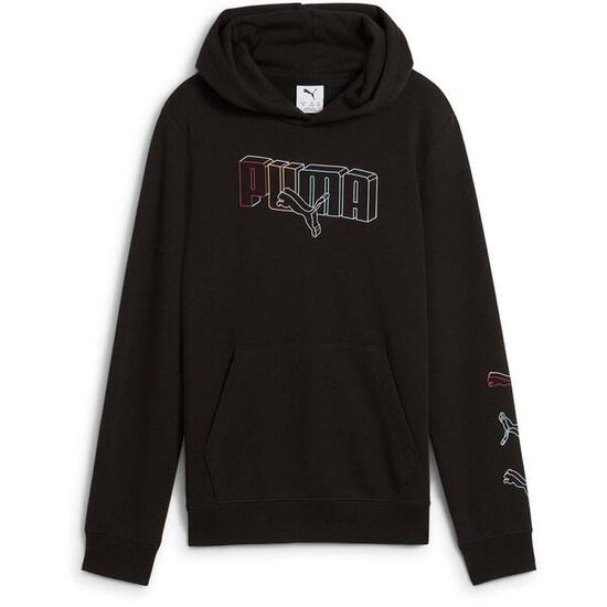 Capot Puma Ess Logo Lab Execution Hoodie Tr B, Noir, Enfants