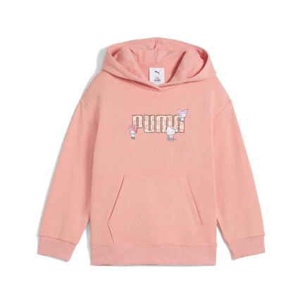 Dziecięca luźna bluza z kapturem PUMA x HELLO KITTY AND FRIENDS PUMA Pink Fruit