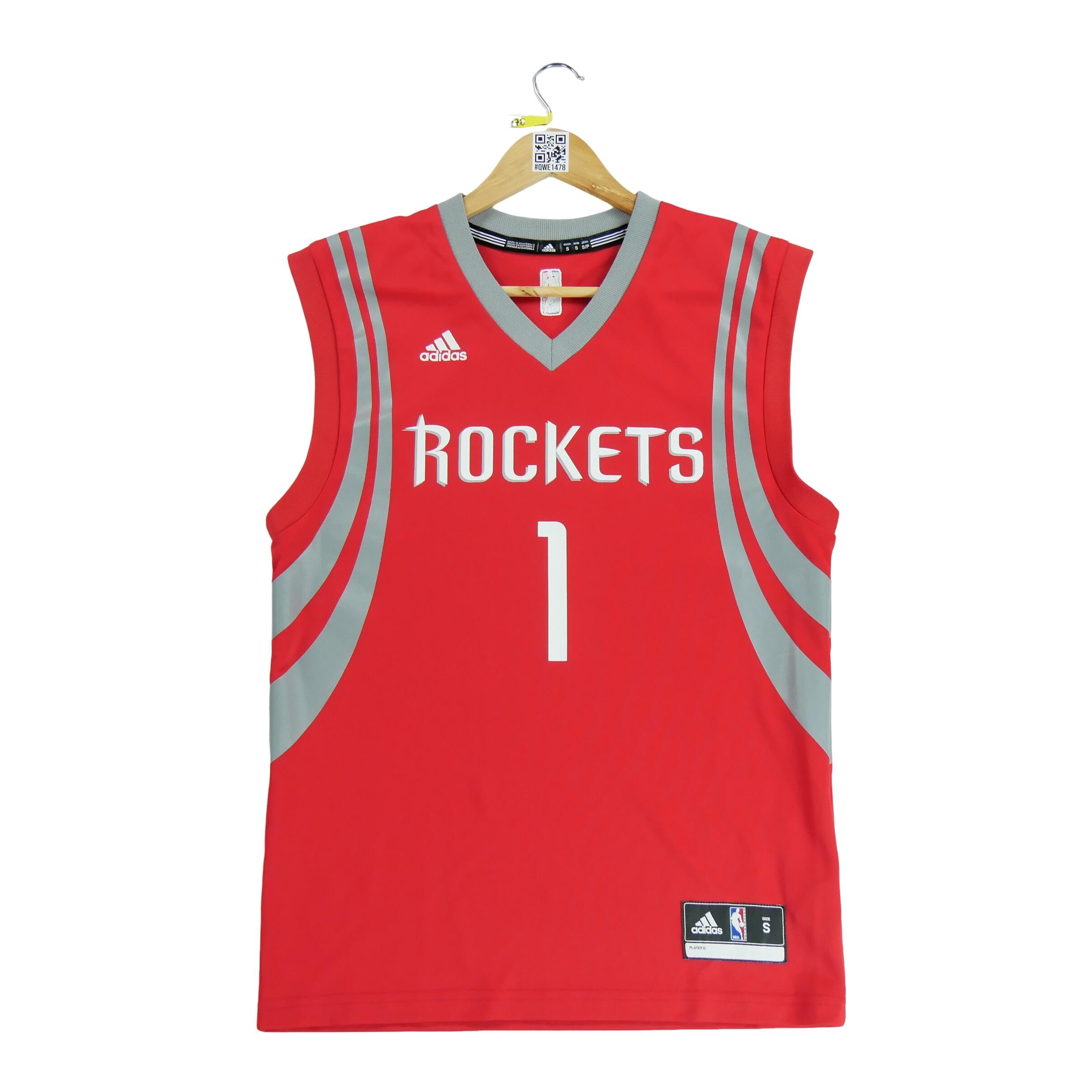 ADIDAS Seconda Mano - Maglia rossa Houston Rockets NBA da uomo - Stato buono