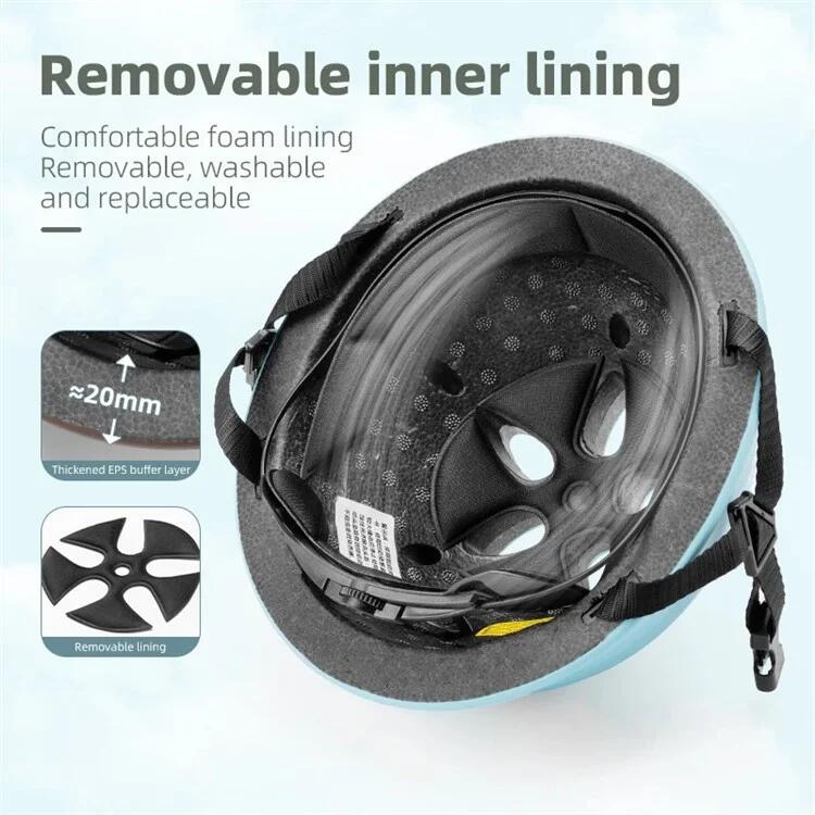 Casque de vélo pour enfants avec absorption des chocs - Bleu