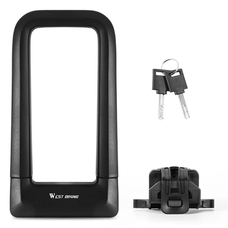 WEST BIKING Zámek ve tvaru U pro motocykly a horská kola