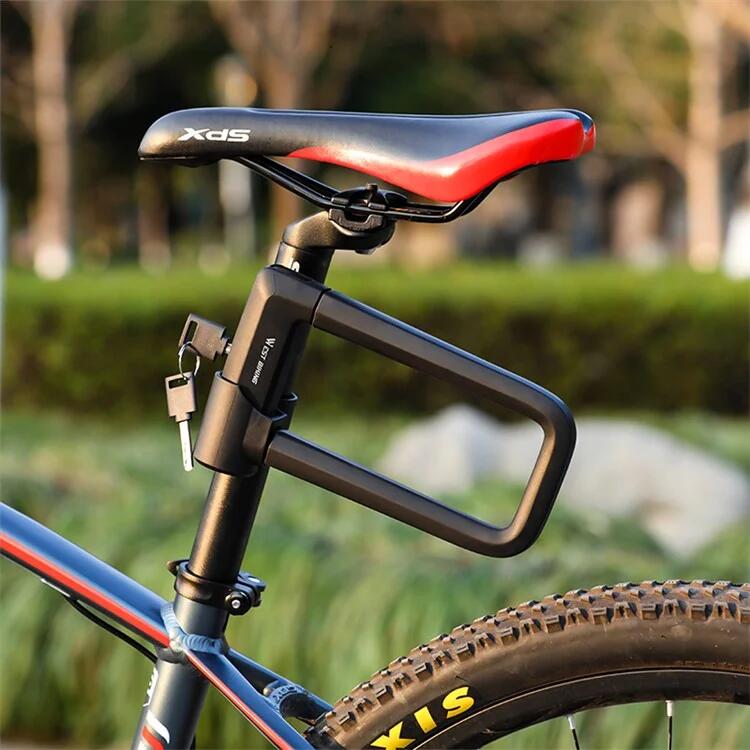 Încuietoare biciclete impermeabilă, anti-tăiere, negru