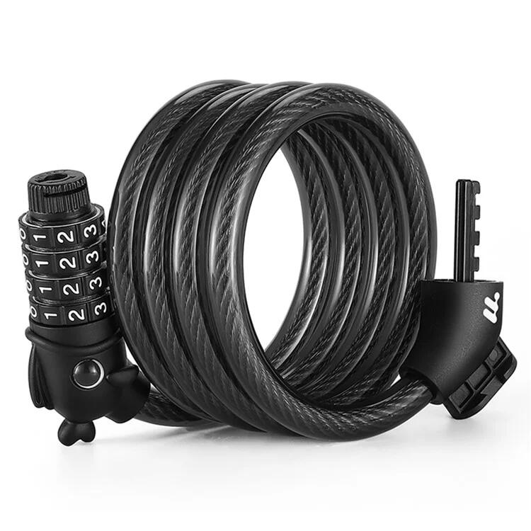 Kabelslot voor fiets met 4-cijferige combinatie voor racefiets VTT 2/7